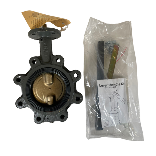 Milwaukee CL223E D4 4" 200 PSI Aluminum Bronze Alloy Butterfly Valve -4