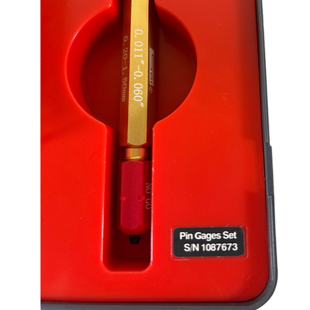 SPI 22-162-2 0.011 to 0.06" Range Steel Class ZZ Plug Gage Set (Set of 47) -3