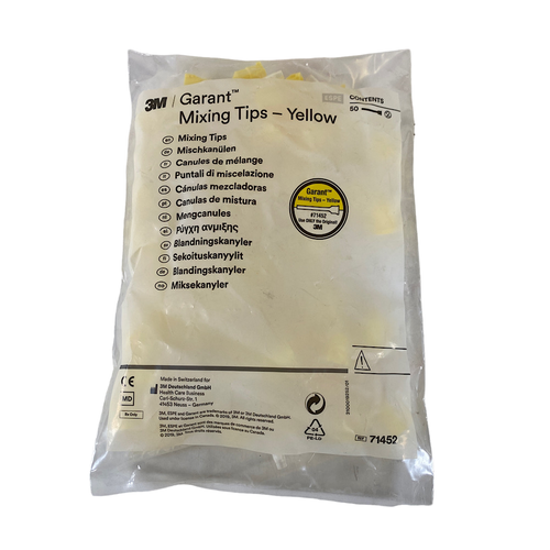 3M 71452 4.2 mm VPS Impression Material Yellow Mixing Tips (Pack of 50) -2