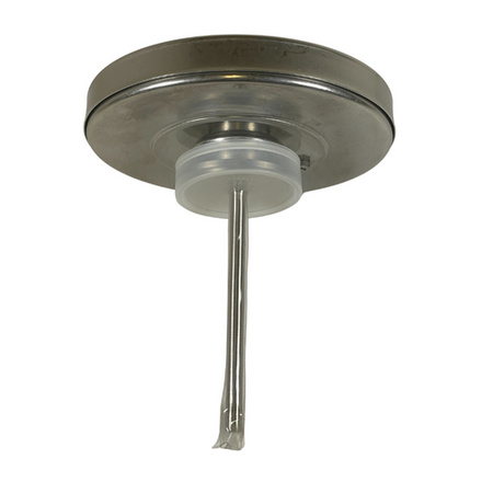 REOTEMP BB040CF35 1-1/2" x 5" 100°F Back Mount Sanitary Dial Thermometer -1