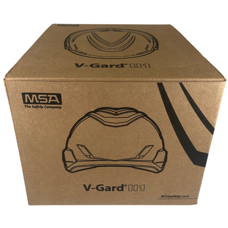 MSA V-Gard H1 EN50365 Adjustable White Safety Helmet with Chin Strap -8