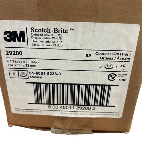 3M 7000028517 4-1/2" x 7/8" Aluminum Oxide EXL Unitized Disc (Pack of 5)2