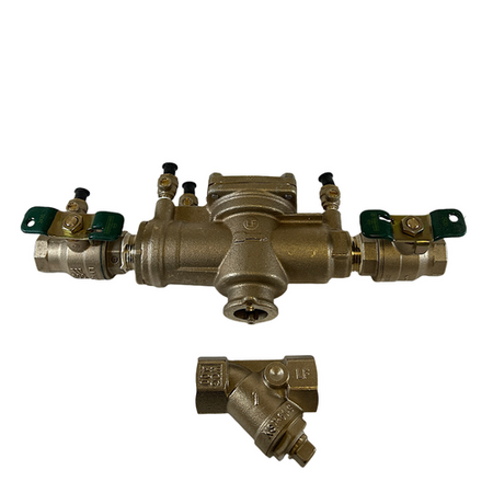 Watts 1 LF009M2-QT-S 1" Bronze Reduced Pressure Zone Backflow Preventer -0