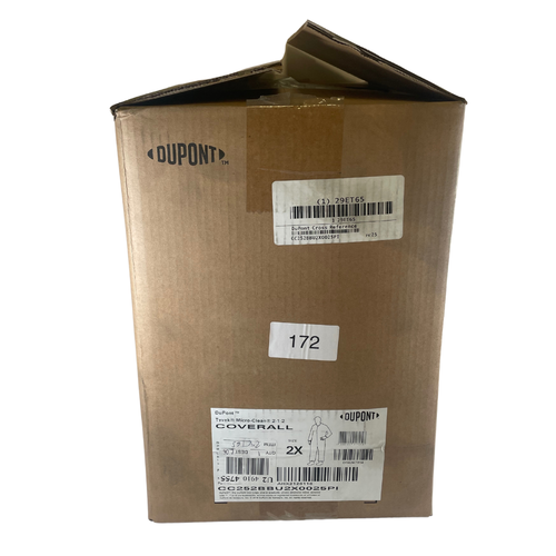 DuPont CC252BBU2X0025PI Size 2XL Tyvek Micro-Clean 2-1-2 Coveralls Pack of 25 -1
