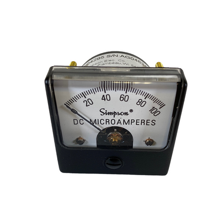 Simpson 04295 Wide-Vue Analog Panel Meter DC Microamperes -1