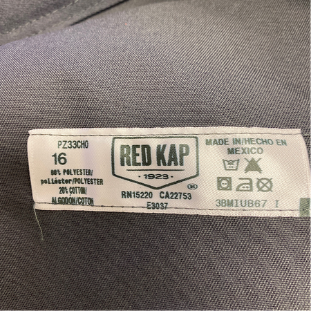 Red Kap PZ33CHO Size 16 x 34U Poly/Cotton Gray Work Pants -1