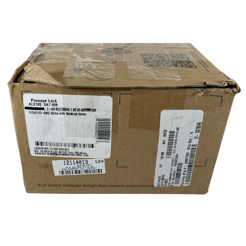 Schlage ALX10S 2-3/4" G2 Satin Chrome Brass Keyless Passage Lever Locksets -4