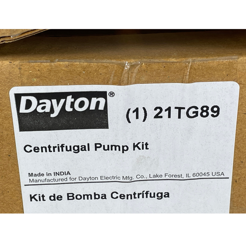 Dayton 21TG89 Pump Repair Kit Compatible with Dayton 2ZWY82