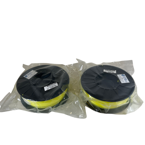 Push Plastic PLA2.85MMFLUYLW 2.85 mm FL Yellow 3D Printer Consumables Lot of 2 -0