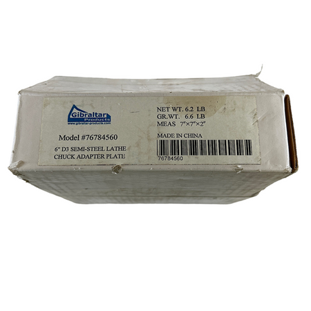 Gibraltar FL11 160/D3 6" Series D D1-3 Lathe Chuck Adapter Back Plate1