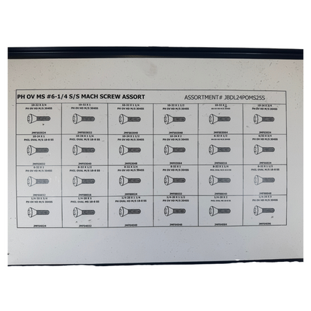 Durham JBDL24POMS25S Stainless Steel Plain Phillips Screw Assortment -2