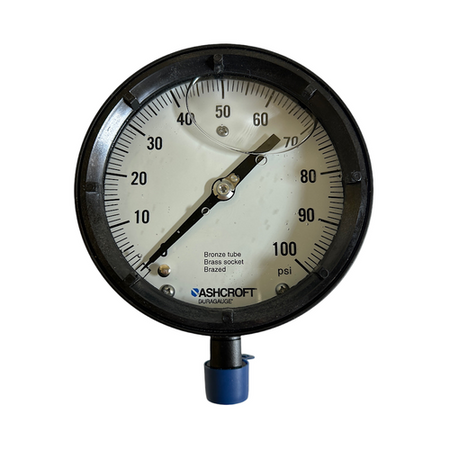 Ashcroft 451379ASL04L100# 1/2" MNPT 100 PSI Process Pressure Gauge -0