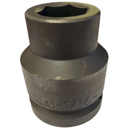 Proto J09917 1-1/16" 6 Points Spline Drive Impact Socket -0