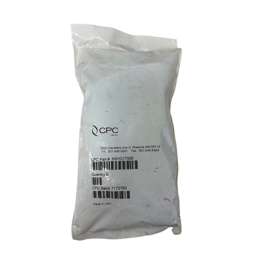 CPC NSHD17006 3/8" NSH Series Polypropylene Valved In-Line Coupling Pack of 5 -2