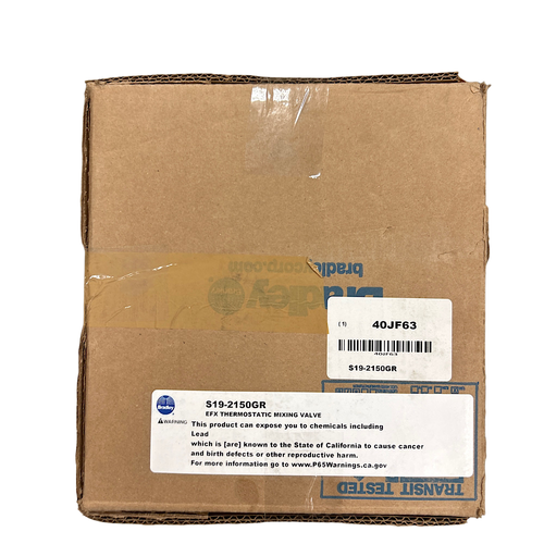 Bradley S19-2150GR 3/4" x 1" 125 PSI 30.3 GPM Thermostatic Mixing Valve -5