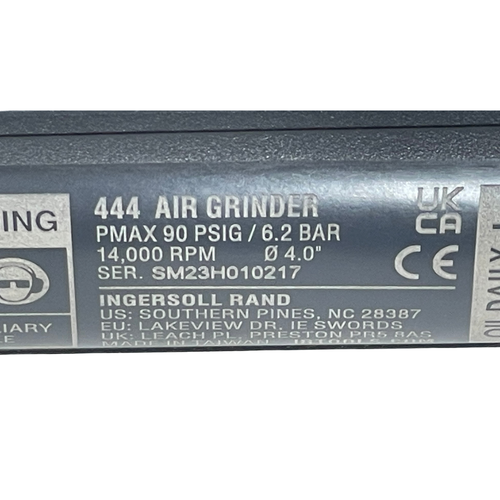Ingersoll-Rand 444 1/4" NPT 0.9HP 14000 RPM 29 CFM 90 PSI Air Angle Grinder -4
