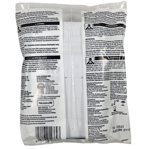 3M 2076HF 2pk Particulate Filter P95 Hydrogen Fluoride (Lot of 10)2
