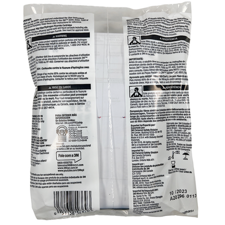 3M 2076HF 2pk Particulate Filter P95 Hydrogen Fluoride (Lot of 10)2