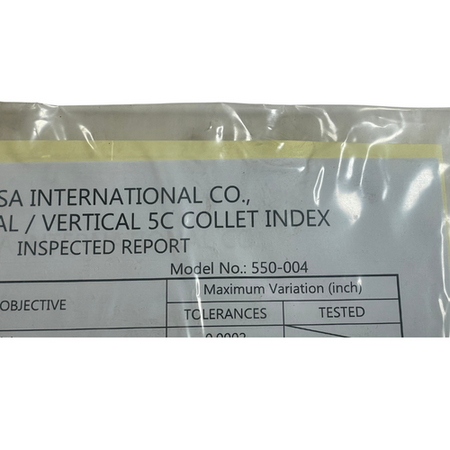 Yuasa 550-004 5C 24 Increment Horizontal & Vertical Standard Collet Indexer8