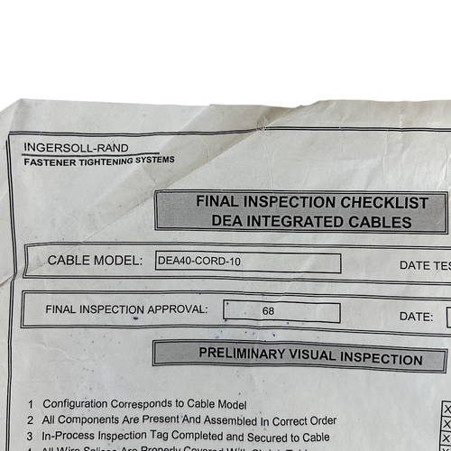Ingersoll Rand DEA40-CORD-10 10M Tool Extension Cable -1