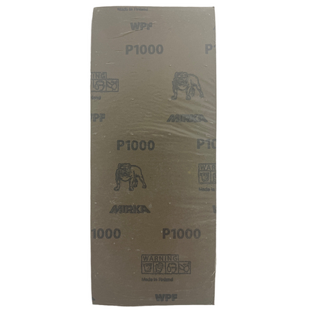 Mirka XS-21-121-P1000 3.67" x 9" 1000 Grit Abrasive Sheet (150 Pieces)2