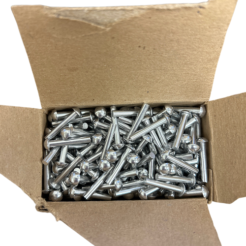 Rivetking 12N75RRDAP/1100 1/8" Round Uncoated Aluminum Solid Rivet -0