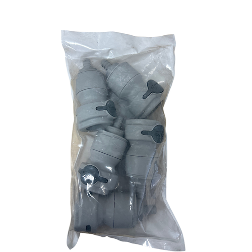 CPC NSHD17006 3/8" NSH Series Polypropylene Valved In-Line Coupling Pack of 5 -0
