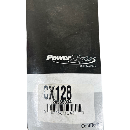 Power Span CX128 132" x 0.875" x 17/32" Polybutadiene Cogged V-Belt -1