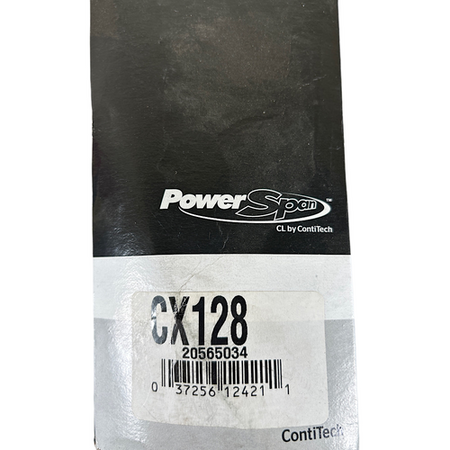 Power Span CX128 132" x 0.875" x 17/32" Polybutadiene Cogged V-Belt -1
