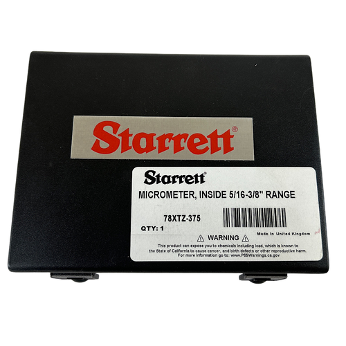 Starrett 78XTZ-375 5/16" to 3/8" Range Bore Gage Internal Micrometer -3