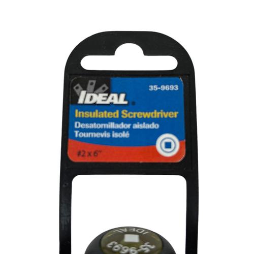 Ideal 35-9693 10-1/4" x 6" #2 Square Recess Insulated Screwdriver (Lot of 3) -2