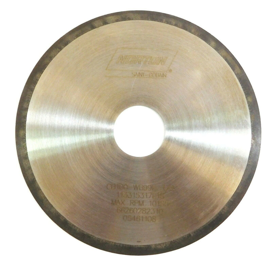 Norton 66260282310 Abrasive Wheel 1A1R 6" x 0.050" x 1-1/4" CB100-WB99E-1/4