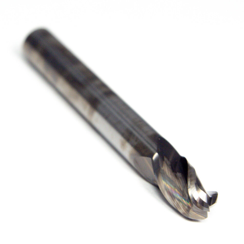 Benchmark 335S2500BN Carbide Ball End Mill 1/4" 3FL Uncoated