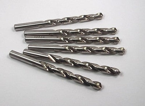 PRECISION Jobber Length Drills "W" 0.386" HSS 118° 3-3/4" x 5-1/8" (6 Pcs)