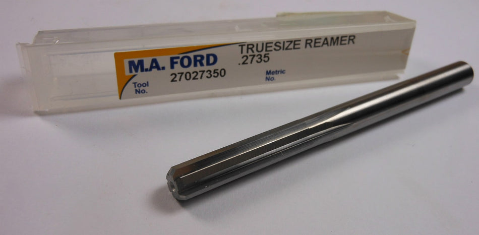 M.A. FORD TrueSize Straight Carbide Reamer 0.2735" 6FL