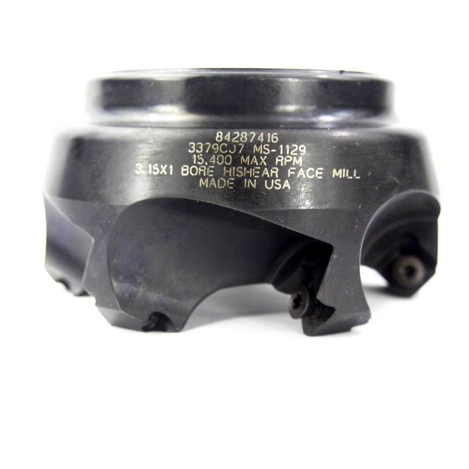 Hertel 84287416 45° Indexable Chamfer & Angle Face Mill 3.15" Dia x 1" Arbor