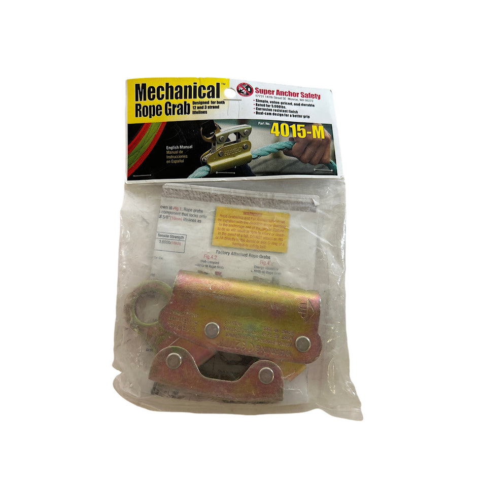 Super Anchor Safety 4015-M Dual Cam Integral Adjuster Mechanical Rope Grab