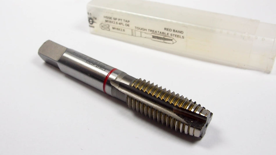 Plug Spiral Point Tap M18x2.5 D6 4FL HSSE Red Band