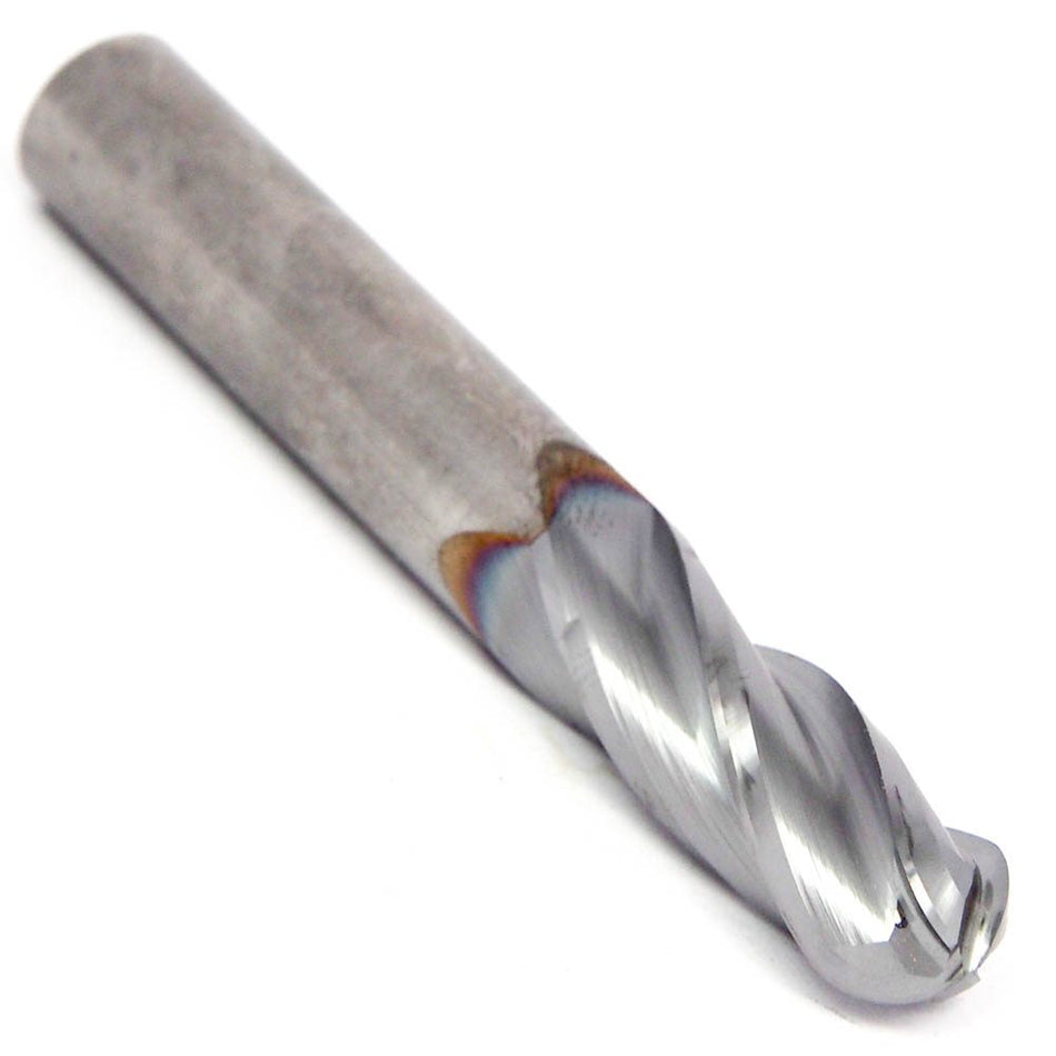 METAL REMOVAL Carbide Ball End Mill 3/8" 4FL TiCN M32675