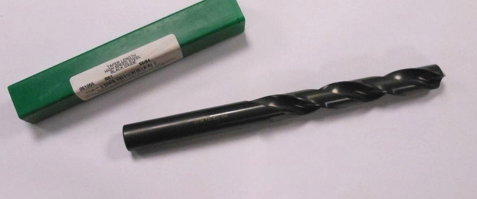 Taper Length Drill 55/64" R51 HSS Oxide 6-1/8" LOC x 10" OAL