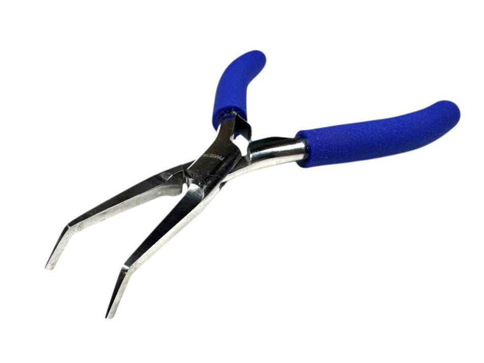 Aven 10312 5" OAL Stainless Steel Smooth Jaws Bent Nose Pliers