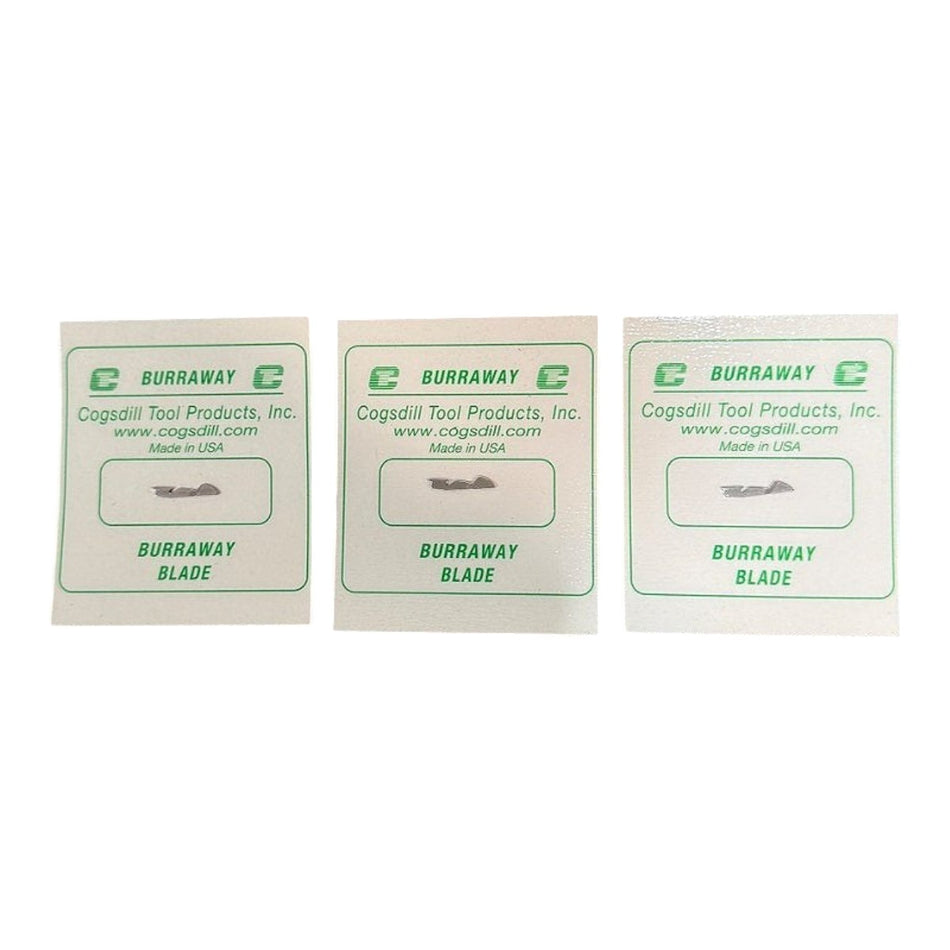 Cogsdill Burraway YA-BAP-1/8 Replacement Deburring Blade Burraway Blades (3 pcs)