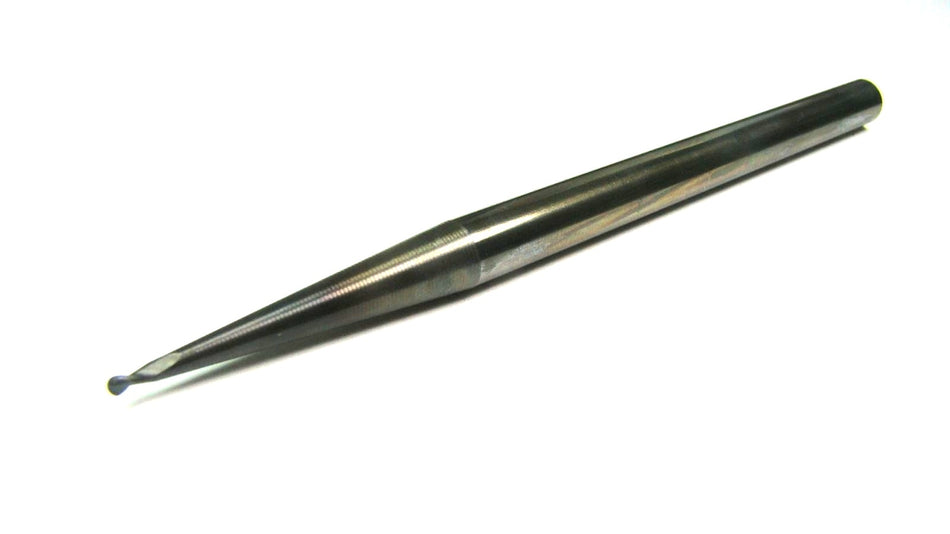 VELOCITY Carbide Ball End Mill 0.060" 2FL 1/4" x 0.060" x 4"