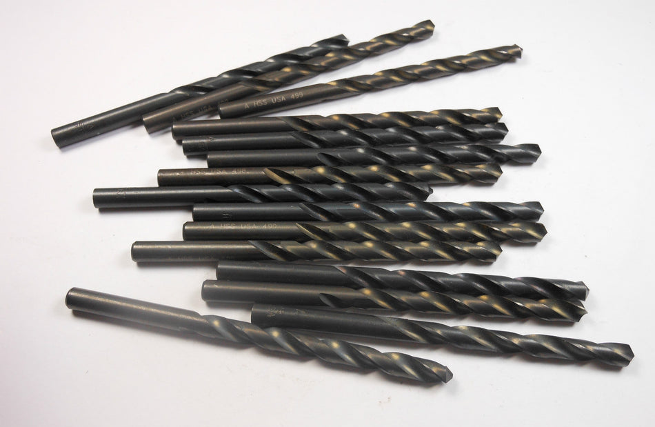 Jobber Length Drills "A" 0.234" HSS Oxide 118° 2-5/8" LOC x 3-7/8" (15 Pcs)