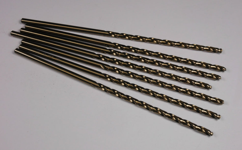 Cobalt Taper Length Drills #20 0.1610" 135° 3.375" x 5.75 44870 (7 Pcs)