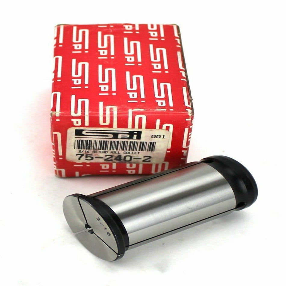 SPI 75-240-2 3/16" Round Straight Milling Chuck Collet