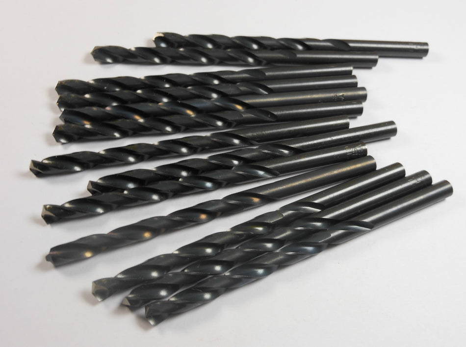 Jobber Length Drills #2 HSS 118° Oxide 2-5/8" LOC x 3-7/8" (13 Pcs)