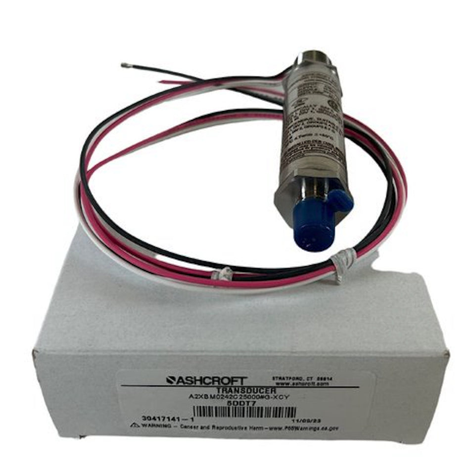 Ashcroft A2XBM0242C25000#G 1/4" 5000 PSI 4 to 20mA DC Pressure Transmitter -