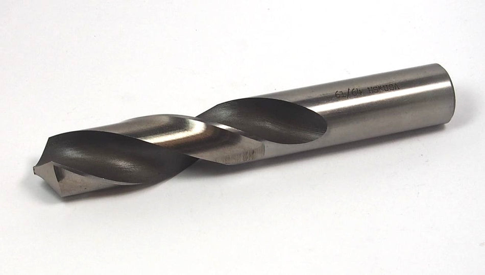 Hertel Screw Machine Drill 61/64" HSS 118° 3-7/8" LOC x 5-7/8" OAL