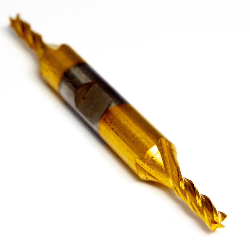 Niagara Cutter 45050 Square Double End Mill 5/32" 4FL HSS TiN D400